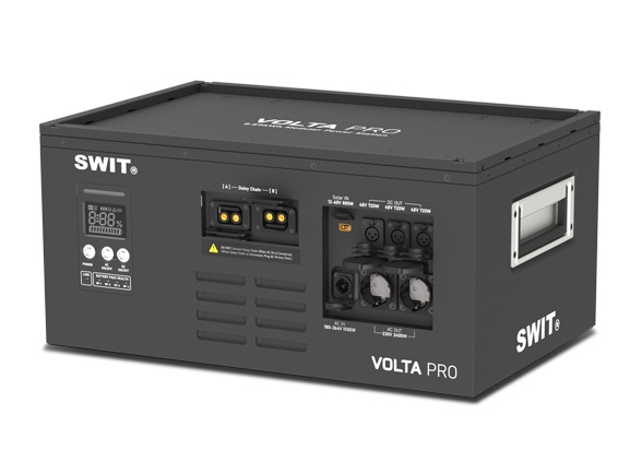 VOLTA PRO | 9KWh IP54 max2400W@AC+800W@DC Professional Robust Cascadable Hot-swappable Modular Battery with 2xAC+3xDC@48V, fast AC/Solar charging