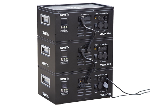 VOLTA PRO | 9KWh IP54 max2400W@AC+800W@DC Professional Robust Cascadable Hot-swappable Modular Battery with 2xAC+3xDC@48V, fast AC/Solar charging