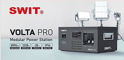 VOLTA PRO | 8890Wh 2x2400W@AC 3x15A@48V-DC DC Professional Waterproof Robust Modular Battery with fast AC/Solar charging