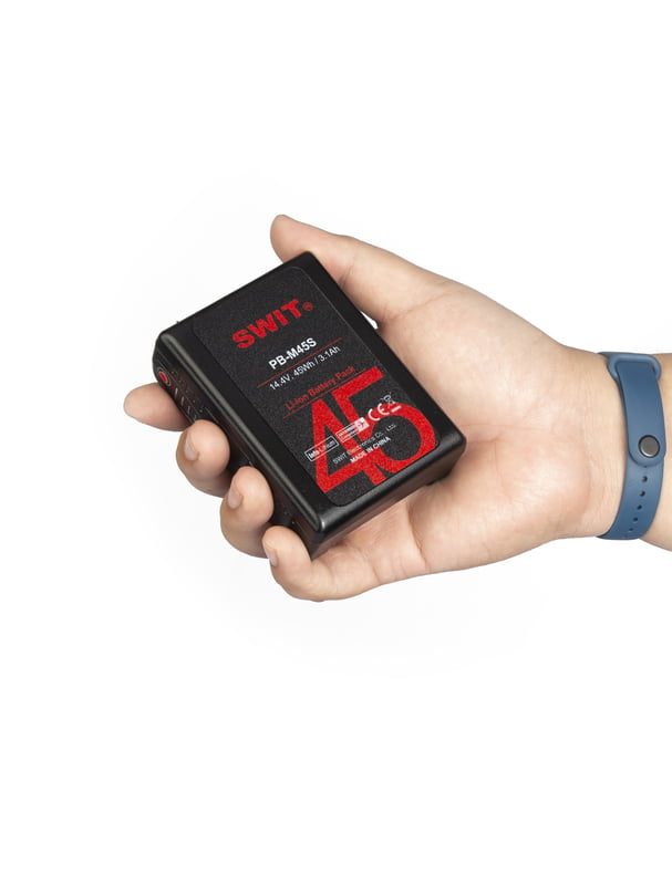 PB-M45S | 45Wh Pocket Mini Battery, V-Mount PB-M45S | 45Wh Pocket Mini Battery, V-Mount