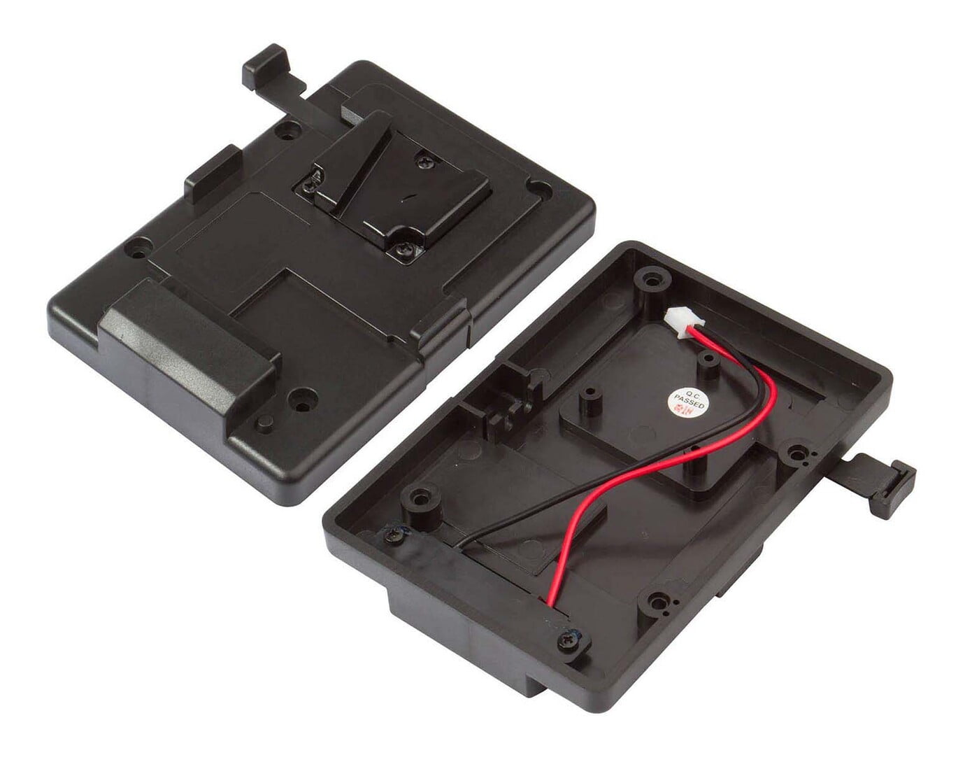 S-7004S | V-mount plate, screws-mount and 2-pin DC plug connect, also for S-1093/S-1071H+/S-11xx/S-12xx monitors S-7004S | V-mount plate, screws-mount and 2-pin DC plug connect, also for S-1093/S-1071H+/S-11xx/S-12xx monitors