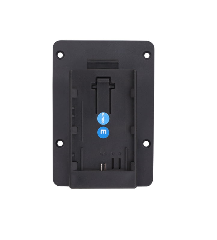 S-7006E | Canon LP-E mount plate, screws-mount and 2-pin DC plug connect, also for S-1073F/1073H/CM-S73H S-7006E | Canon LP-E mount plate, screws-mount and 2-pin DC plug connect, also for S-1073F/1073H/CM-S73H